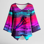 Montford Point Marines Legacy 1942 Kimono Sleeve Blouse The Right To Fight Retro Glitch Vaporwave Art