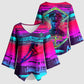 Montford Point Marines Legacy 1942 Kimono Sleeve Blouse The Right To Fight Retro Glitch Vaporwave Art