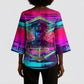 Montford Point Marines Legacy 1942 Kimono Sleeve Blouse The Right To Fight Retro Glitch Vaporwave Art