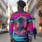 Montford Point Marines Legacy 1942 Long Sleeve Button Shirt The Right To Fight Retro Glitch Vaporwave Art