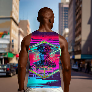 Montford Point Marines Legacy 1942 Men Tank Top The Right To Fight Retro Glitch Vaporwave Art