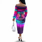 Montford Point Marines Legacy 1942 Off The Shoulder Long Sleeve Dress The Right To Fight Retro Glitch Vaporwave Art