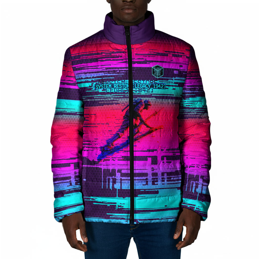 Montford Point Marines Legacy 1942 Padded Jacket The Right To Fight Retro Glitch Vaporwave Art