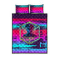Montford Point Marines Legacy 1942 Quilt Bed Set The Right To Fight Retro Glitch Vaporwave Art