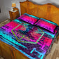 Montford Point Marines Legacy 1942 Quilt Bed Set The Right To Fight Retro Glitch Vaporwave Art