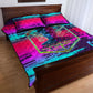 Montford Point Marines Legacy 1942 Quilt Bed Set The Right To Fight Retro Glitch Vaporwave Art