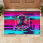 Montford Point Marines Legacy 1942 Rubber Doormat The Right To Fight Retro Glitch Vaporwave Art