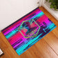 Montford Point Marines Legacy 1942 Rubber Doormat The Right To Fight Retro Glitch Vaporwave Art