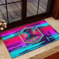 Montford Point Marines Legacy 1942 Rubber Doormat The Right To Fight Retro Glitch Vaporwave Art