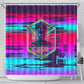 Montford Point Marines Legacy 1942 Shower Curtain The Right To Fight Retro Glitch Vaporwave Art
