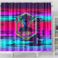 Montford Point Marines Legacy 1942 Shower Curtain The Right To Fight Retro Glitch Vaporwave Art