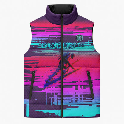 Montford Point Marines Legacy 1942 Sleeveless Puffer Jacket The Right To Fight Retro Glitch Vaporwave Art