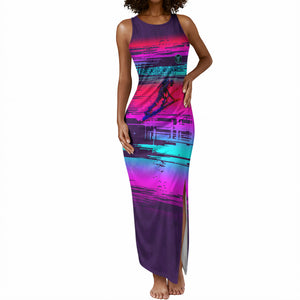 Montford Point Marines Legacy 1942 Tank Maxi Dress The Right To Fight Retro Glitch Vaporwave Art