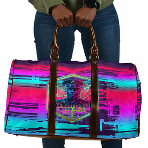 Montford Point Marines Legacy 1942 Travel Bag The Right To Fight Retro Glitch Vaporwave Art