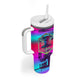 Montford Point Marines Legacy 1942 Tumbler With Handle The Right To Fight Retro Glitch Vaporwave Art