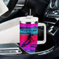 Montford Point Marines Legacy 1942 Tumbler With Handle The Right To Fight Retro Glitch Vaporwave Art