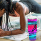 Montford Point Marines Legacy 1942 Tumbler With Handle The Right To Fight Retro Glitch Vaporwave Art