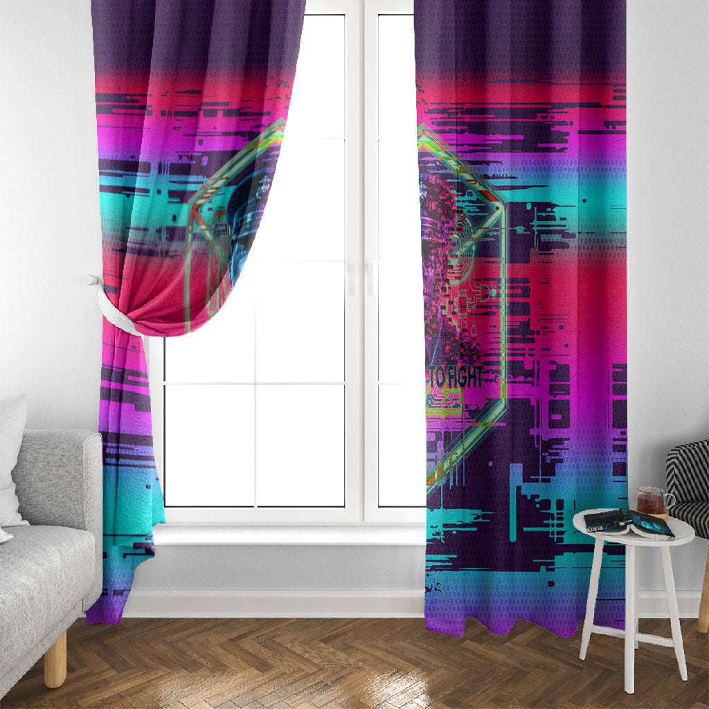 Montford Point Marines Legacy 1942 Window Curtain The Right To Fight Retro Glitch Vaporwave Art