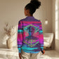 Montford Point Marines Legacy 1942 Women Casual Shirt The Right To Fight Retro Glitch Vaporwave Art