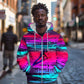 Montford Point Marines Legacy 1942 Zip Hoodie The Right To Fight Retro Glitch Vaporwave Art