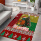 Guinea Bissau Christmas Area Rug Santa Penguin Christmas Tree and Snowflake - African Pride