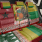 Guinea Bissau Christmas Back Car Seat Cover Santa Penguin Christmas Tree and Snowflake - African Pride