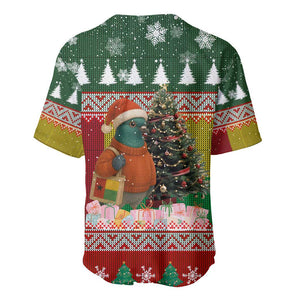 Guinea Bissau Christmas Baseball Jersey Santa Penguin Christmas Tree and Snowflake - African Pride