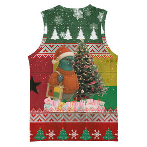 Guinea Bissau Christmas Basketball Jersey Santa Penguin Christmas Tree and Snowflake - African Pride