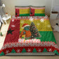 Guinea Bissau Christmas Bedding Set Santa Penguin Christmas Tree and Snowflake - African Pride