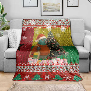 Guinea Bissau Christmas Blanket Santa Penguin Christmas Tree and Snowflake - African Pride