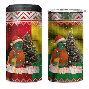 Guinea Bissau Christmas 4 in 1 Can Cooler Tumbler Santa Penguin Christmas Tree and Snowflake - African Pride