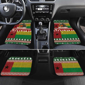 Guinea Bissau Christmas Car Mats Santa Penguin Christmas Tree and Snowflake - African Pride