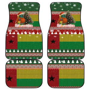Guinea Bissau Christmas Car Mats Santa Penguin Christmas Tree and Snowflake - African Pride