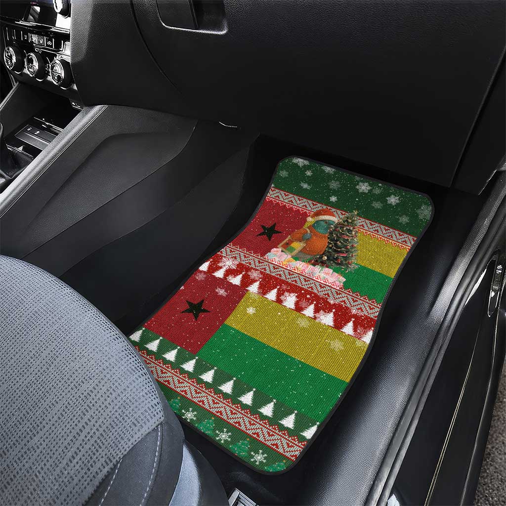 Guinea Bissau Christmas Car Mats Santa Penguin Christmas Tree and Snowflake - African Pride