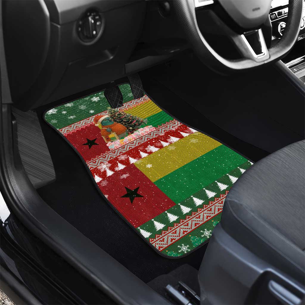 Guinea Bissau Christmas Car Mats Santa Penguin Christmas Tree and Snowflake - African Pride