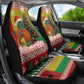 Guinea Bissau Christmas Car Seat Cover Santa Penguin Christmas Tree and Snowflake - African Pride