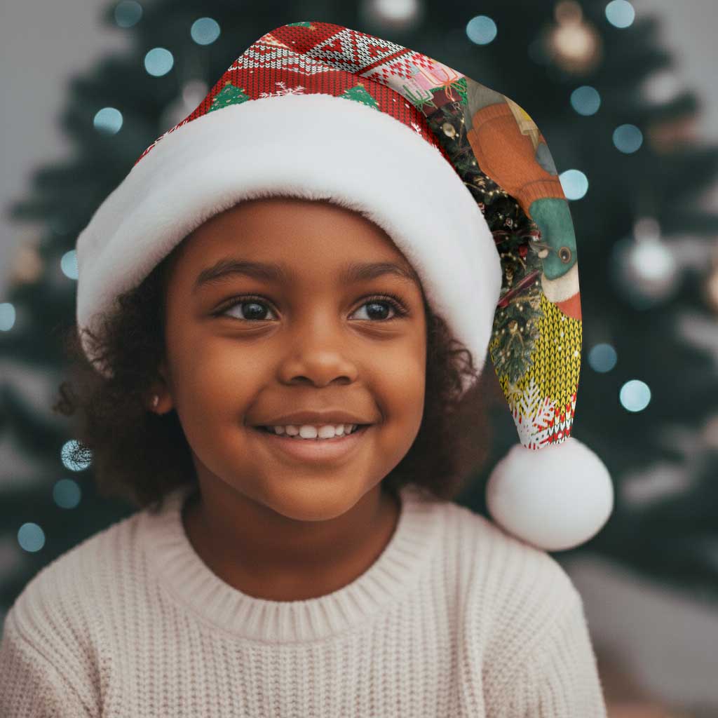 Guinea Bissau Christmas Santa Hat Santa Penguin Christmas Tree and Snowflake - African Pride