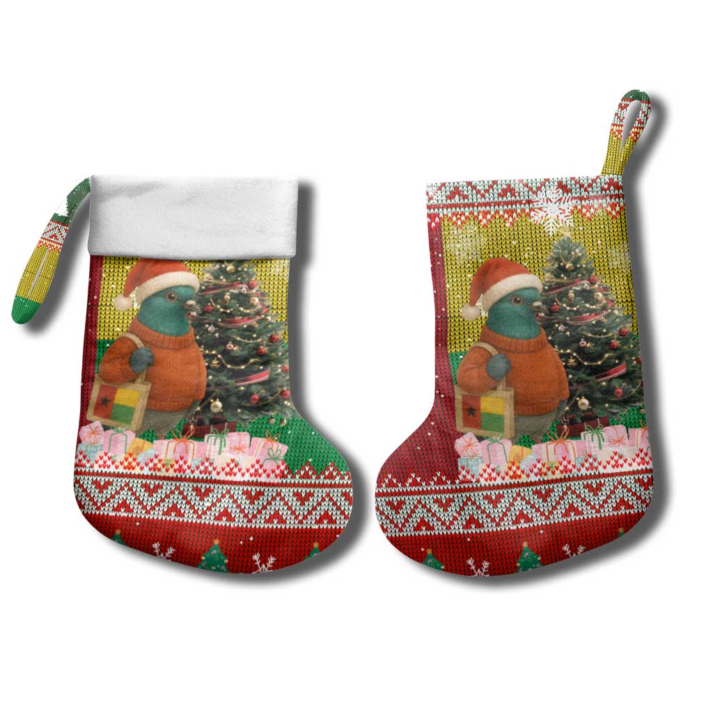 Guinea Bissau Christmas Stocking Santa Penguin Christmas Tree and Snowflake - African Pride