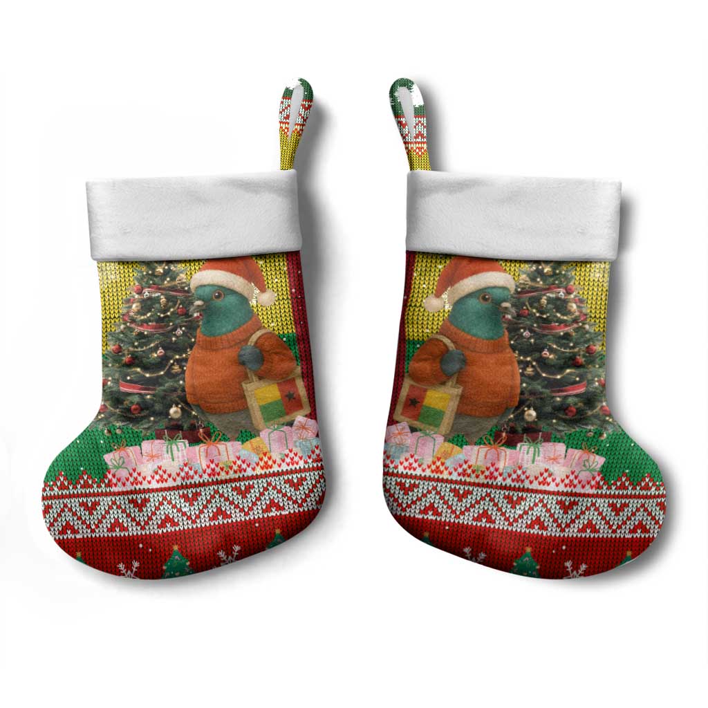 Guinea Bissau Christmas Stocking Santa Penguin Christmas Tree and Snowflake - African Pride