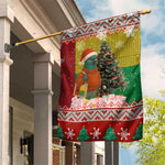 Guinea Bissau Christmas Garden Flag Santa Penguin Christmas Tree and Snowflake - African Pride
