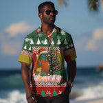 Guinea Bissau Christmas Hawaiian Shirt Santa Penguin Christmas Tree and Snowflake - African Pride