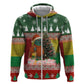 Guinea Bissau Christmas Hoodie Santa Penguin Christmas Tree and Snowflake - African Pride