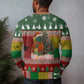 Guinea Bissau Christmas Ugly Christmas Sweater Santa Penguin Christmas Tree and Snowflake - African Pride