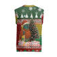 Guinea Bissau Christmas Knitted V-Neck Vest Santa Penguin Christmas Tree and Snowflake - African Pride