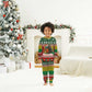 Guinea Bissau Christmas Pajama Set Santa Penguin Christmas Tree and Snowflake - African Pride
