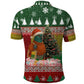 Guinea Bissau Christmas Polo Shirt Santa Penguin Christmas Tree and Snowflake - African Pride