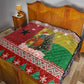 Guinea Bissau Christmas Quilt Santa Penguin Christmas Tree and Snowflake - African Pride