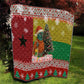 Guinea Bissau Christmas Quilt Santa Penguin Christmas Tree and Snowflake - African Pride