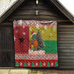 Guinea Bissau Christmas Quilt Santa Penguin Christmas Tree and Snowflake - African Pride