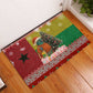 Guinea Bissau Christmas Rubber Doormat Santa Penguin Christmas Tree and Snowflake - African Pride